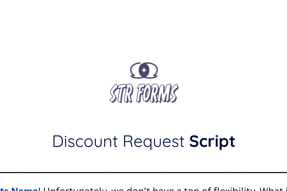 STR Forms - Guest Messaging Script Bundle